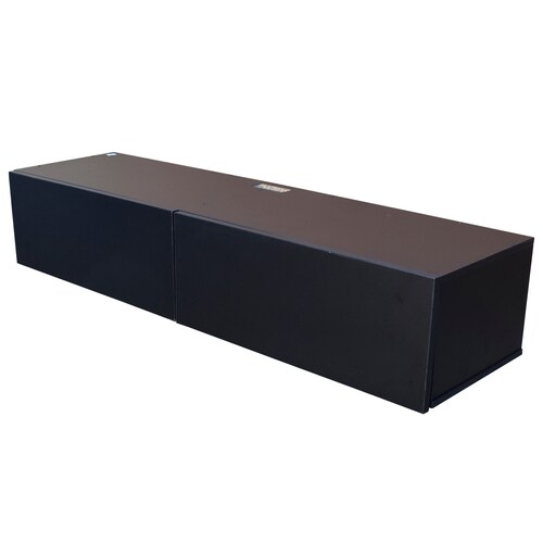 Centro De Entretenimiento para tv Flotante Hogare , 2 Puertas color Negro