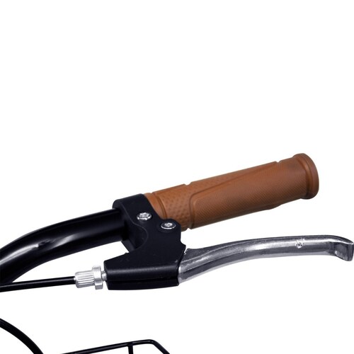 Bicicleta Vintage Retro R26 Clasica Urbana 6 Velocidades Canastilla Plegable Asiento Ajustable Frenos V.Break Amarilla Centurfit 