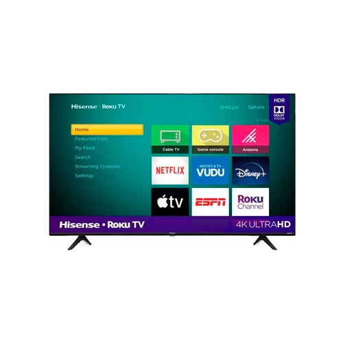 Smart Tv Hisense 58R6E3 58" Fhd Led Roku 4K Google Assistant Alexa Motion Rate 120 Dts Studio  .