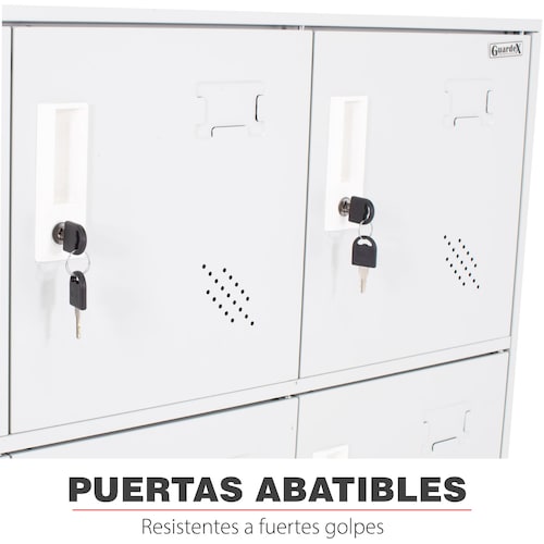 Locker Metalico Guardex 9 Puertas Casilleros de Almacenamiento 180 cm con Llave