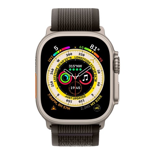 Apple Watch Ultra 49 Mm Titanium Case Negro y Gris Loop S/M A2622 