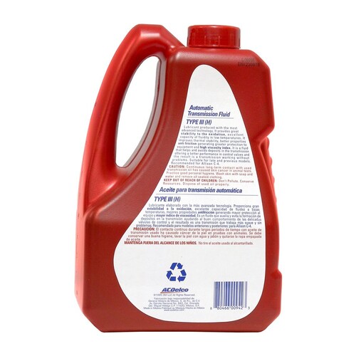 19136731 Aceite de transmisión acdelco original  AUT DEXRON III 5 L x4