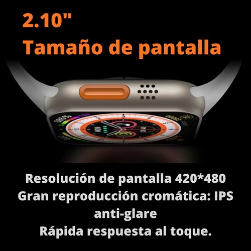 Reloj Digital Serie AT8 Ultra Max color Negro Titanio con 2 Correas.