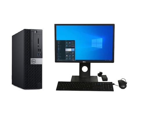 PC DELL OptiPlex 7070 SFF, Intel Core i5 de 9a, 8GB RAM, 256GB SSD, Monitor 19", EQUIPO CLASE A, REACONDICIONADO