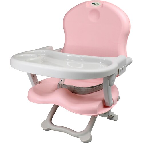 Silla Periquera Bebe Portatil Plegable Asiento Con Charola Rosa