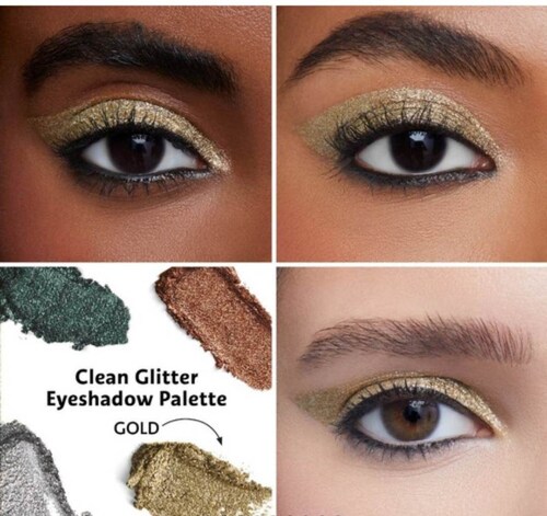 Paleta De 4 Sombras Glitter,originales De Sephora Clean .