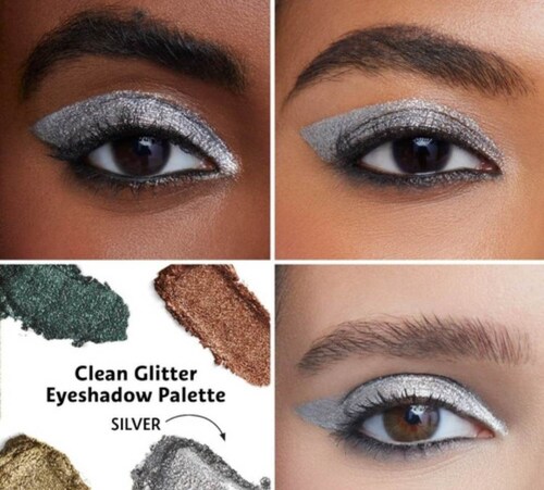 Paleta De 4 Sombras Glitter,originales De Sephora Clean .
