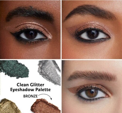 Paleta De 4 Sombras Glitter,originales De Sephora Clean .