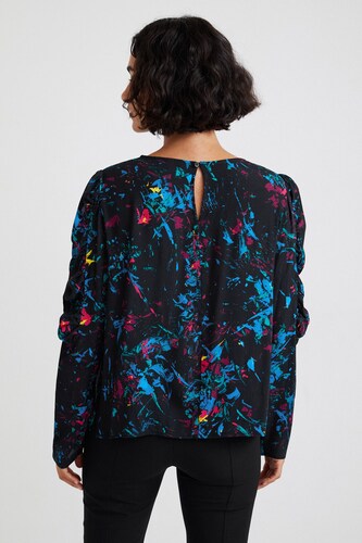 Blusa mangas abullonadas DESIGUAL.