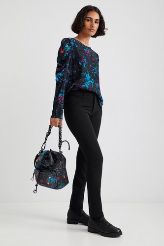 Blusa mangas abullonadas DESIGUAL.