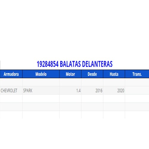 Balatas delanteras acdelco original para : Chevrolet spark 2016-2020