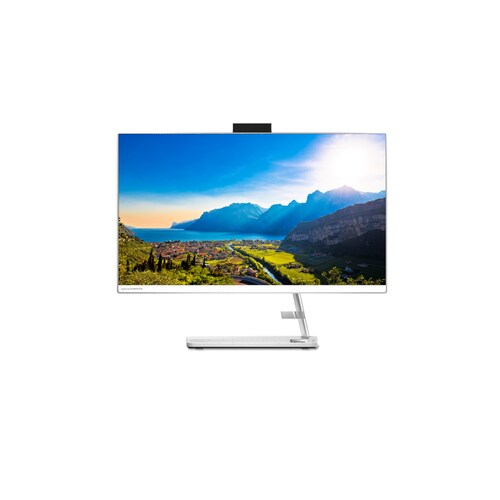 Lenovo idea aio 3 24alc6/ryzen 5 5500u 2.1 ghz/8gb-4gb y 4gb ddr4-3200 max 16gb/512gb ssd/23.8 fhd touch/color blanco/wi