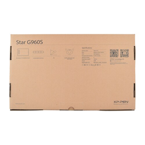 Tableta Digitalizadora Grafica Xp-pen Star G960s 9 X6 pulgadas color Negro