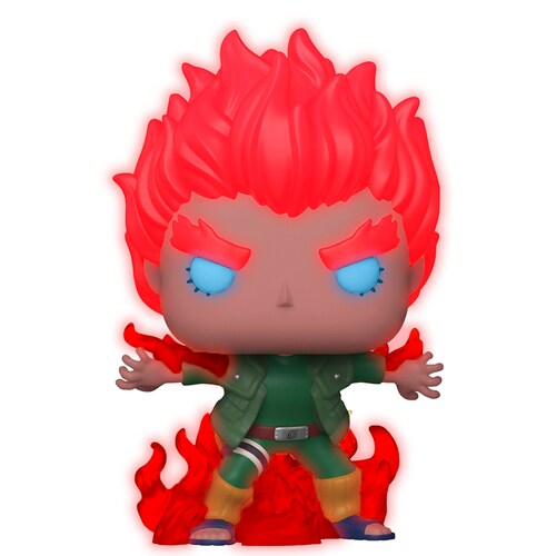 Funko Pop Might Guy Ocho Puertas #824 Glow Naruto Shippuden Anime Fig Original