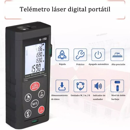 Telemetro Medidor Laser Distanciometro Distancia 150 m