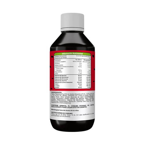 MULTIMAX KID: Jarabe Nutricional con L-Lisina, Inositol, Calcio y Complejo de Vitaminas para el Crecimiento y Desarrollo Infantil - 240ml