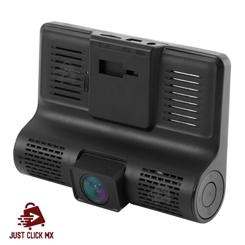 Cámara De Auto DVR 3 En 1 Frontal Interior y Reversa.