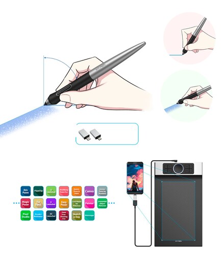 Tableta Grafica Xp-pen Innovator 16 Negra Con Pantalla 16 pulgadas