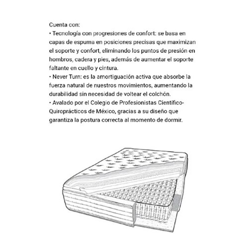 Colchon Spring Air Individual Hampton Resorte Independiente