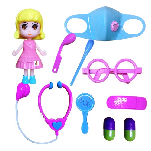 Muñeca Doctora Con Accesorios Juguete Niñas 30pz