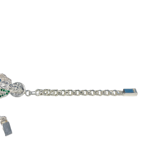 Pulsera San Judas Tadeo Esclava Plata Solida Ley 925 20 cm