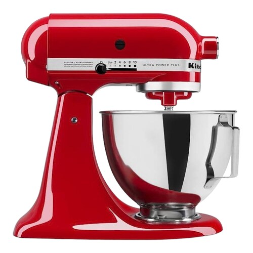 Batidora KitchenAid de pedestal Ultra Power roja 10 velocidades mod KSM96ER