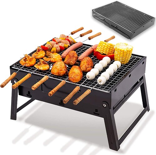 Parrilla Asador de carbon portatil.