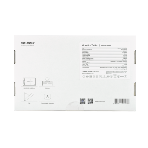 Tableta Grafica Xp-pen Deco Mini 7w Inalambrica color Negra