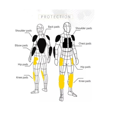 Pantalón moto hombre negro motocicleta protección armadura contra agua aire deporte