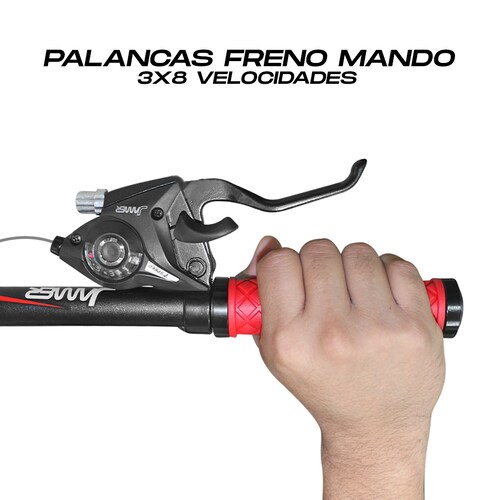 Mandos Bicicleta Dual Palanca Freno Y Cambios 24 Velocidades