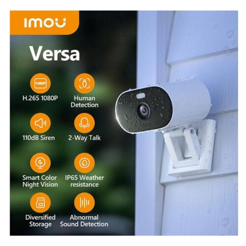 Camara ip wifi 2 mp deteccion humanos microfono bocina integrada 20 metros lente 2.8 mm micro sd