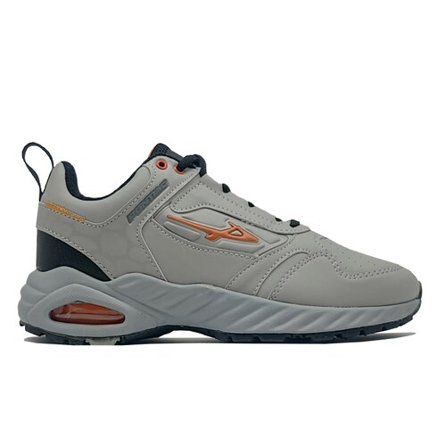 Tenis Pontiac 429 Gris Naranja Deportivos Ejercicio Hombre Gym Senderismo