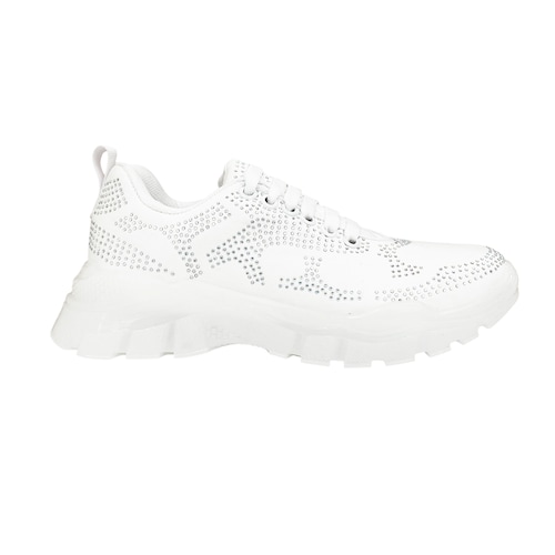 Tenis Blancos De Plataforma Mujer Zizu Moda Juvenil