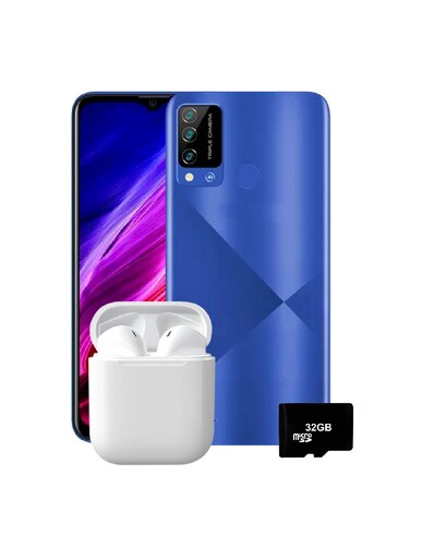 Hyundai L651 3/64GB Azul+ Earbuds Hyundai L1 Blanco+ Micro CD 32GB