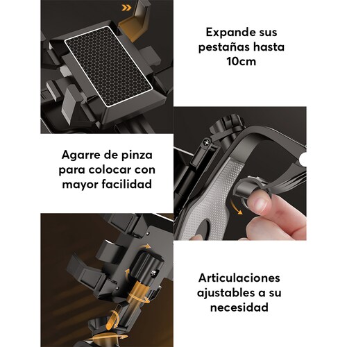 Base Soporte Porta Celular Archy Rotacion 360 Carro Holder con Ventosa Expandible Universal