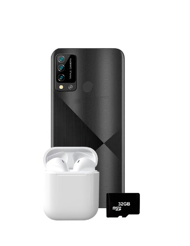Hyundai L651 3/64GB Negro+ Earbuds Hyundai L1 Blanco+ Micro CD 32GB