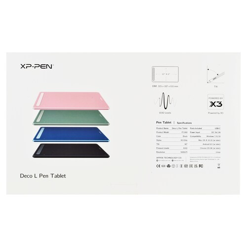 Tableta Grafica Xp-pen Drawing Deco L Color Negro 10 X 6 pulgadas