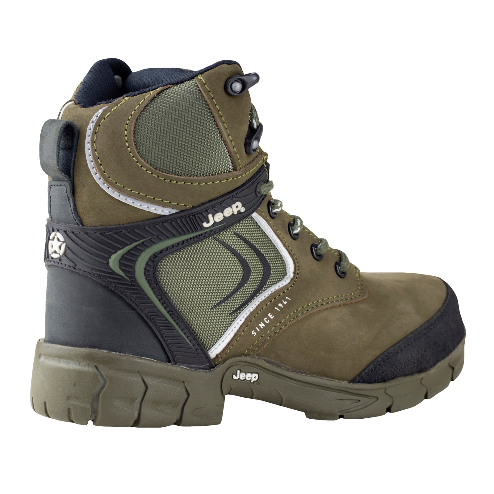 Bota Industrial Jeep Hombre Casquillo Poliamida 5107 Verde