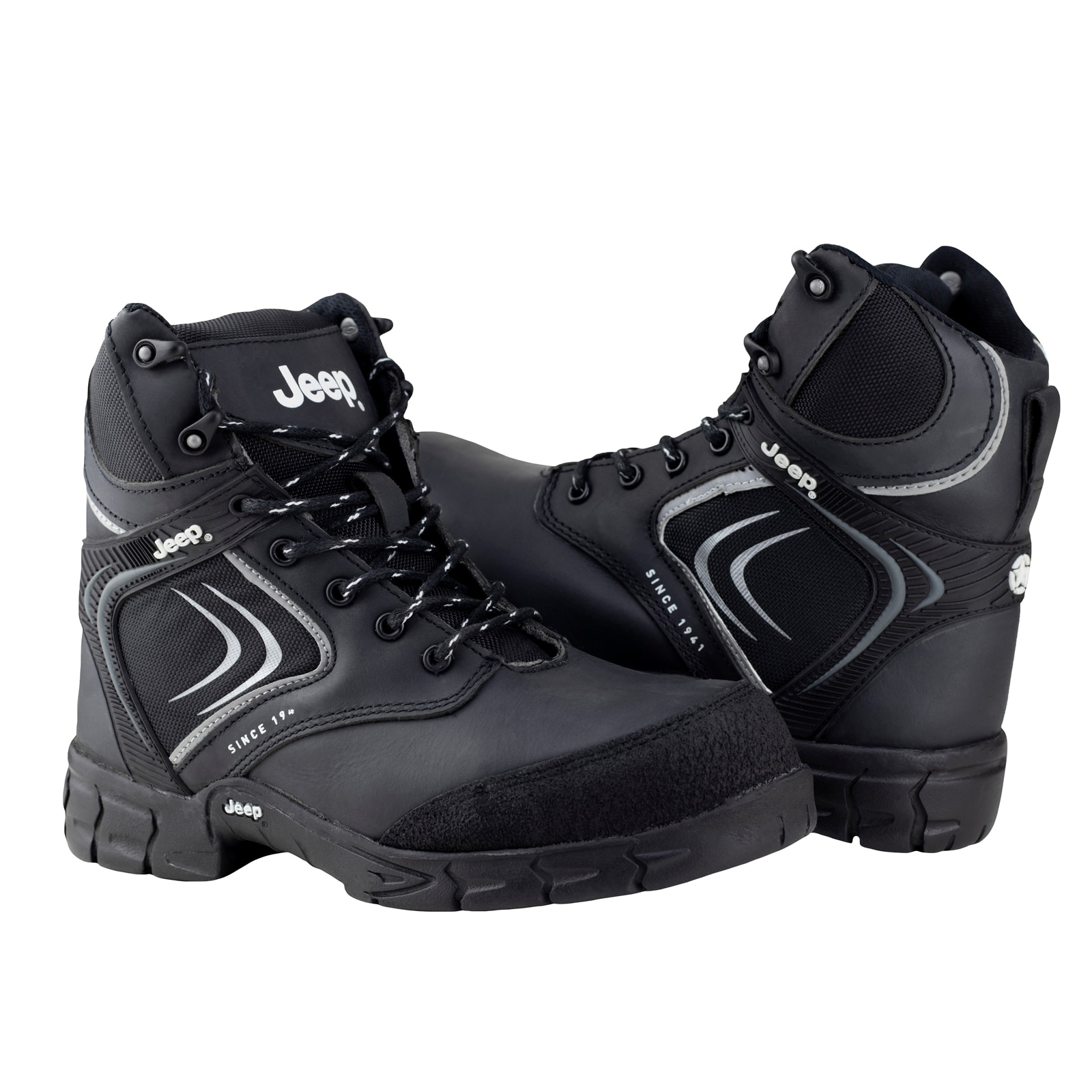 Bota Industrial Hombre Jeep Casquillo 5107 Negro Poliamida