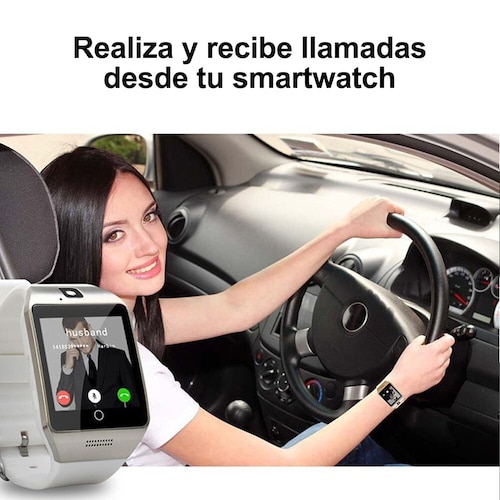 Smart Watch Q18 Curvo Reloj Celular Inteligente Android Sim Dorado.