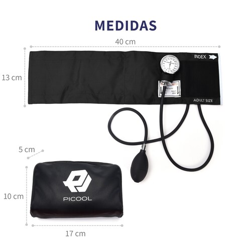 Kit Baumanometro Aneroide Manual Con Estetoscopio y Maletin 