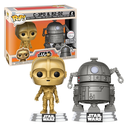Funko Pop C3PO Y R2D2 Paquete 2 Piezas Star Wars 45 Aniversario Figura Original