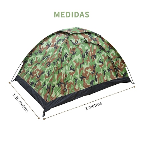 Casa De Campaña Impermeable Diseño Militar Camping 2 Metros