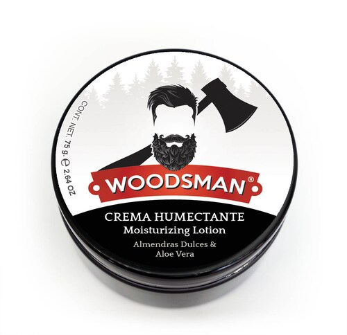 Woodsman Crema Humectante Woodsman Almendras Dulces y Aloe Vera 75 g.