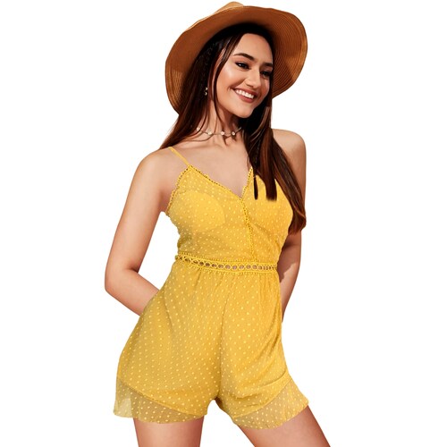 Blusa y short de una pieza, ligero y transpirable perfecto para la temporada. 
