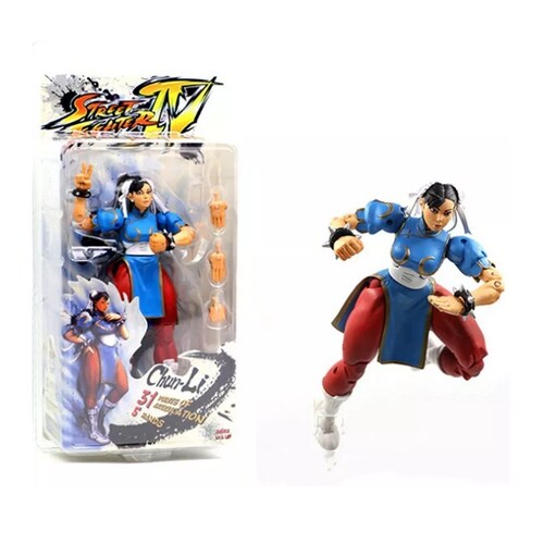 Juguete Muñeco Figura Chun-li Street Articulada Fighter Neca 18 Cm