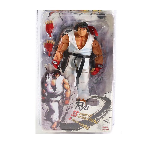 Juguete Muñeco Figura Ryu Street Articulada Fighter Neca 18 Cm