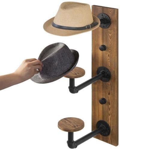 Perchero Porta Sombreros. Vintage Industrial 3 Espacios