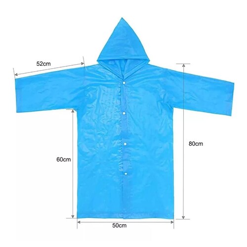 Impermeable Portátil Para Exteriores Para Niños, 2 Unidades.