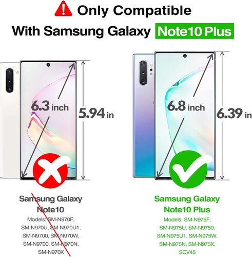 Funda Funda Galaxy Note 10 Plus Case Spigen Liquid Air p atte Black